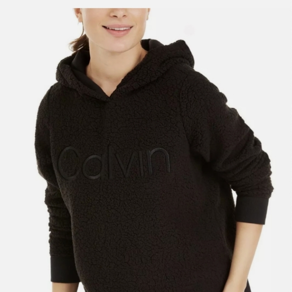 CALVIN KLEIN Performance Logo Fleece Hoodie